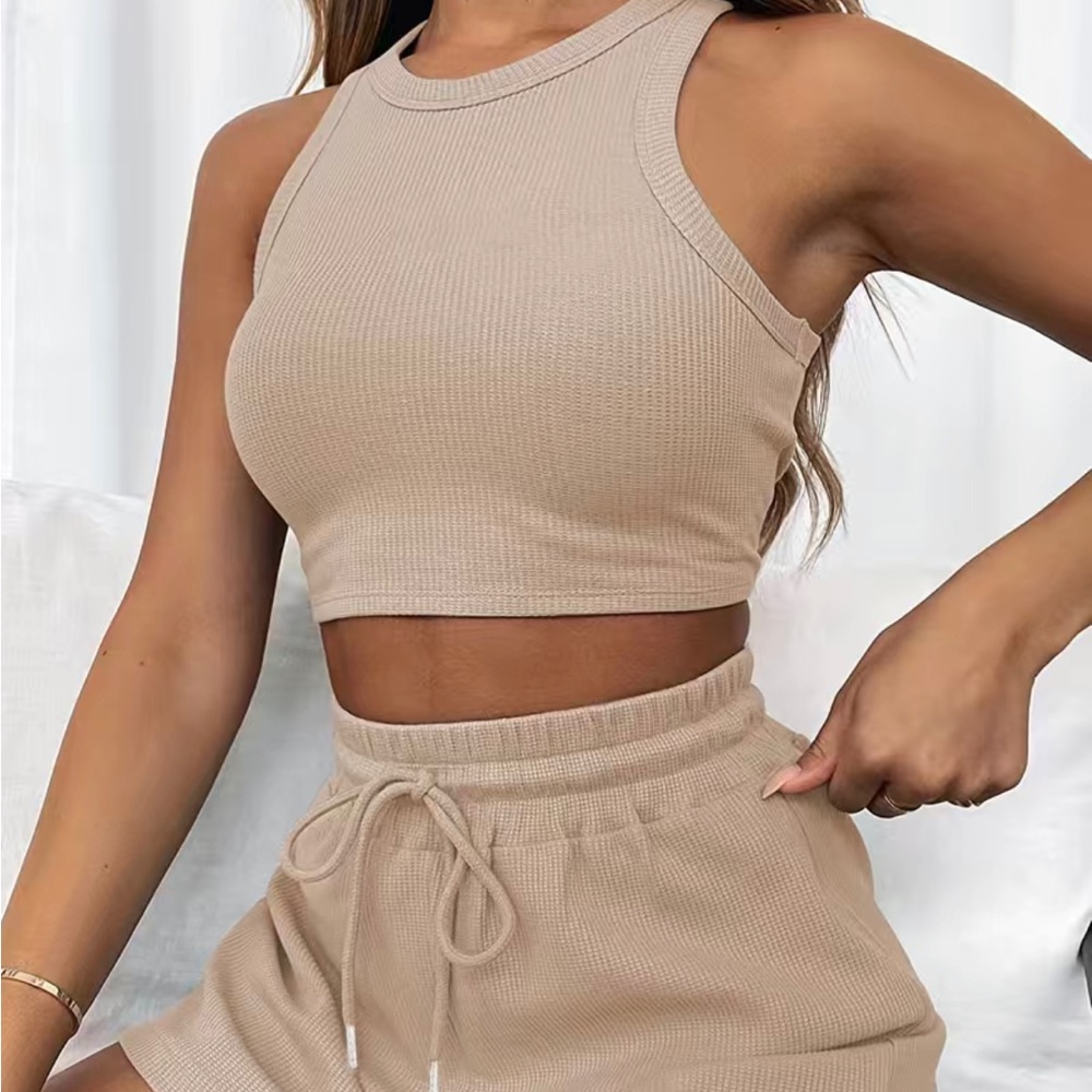 2 piece crop & shorts